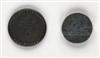 (CUNARD LINE.) ""Lusitania."" Two memorial medallions,